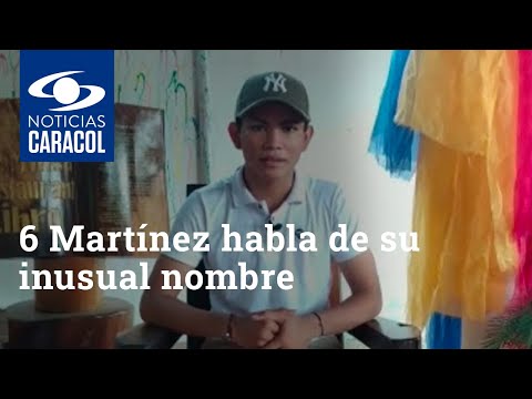 6 Martínez habla de su inusual nombre y algunos, en broma, le dicen 3x2
