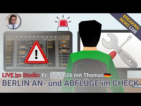 ❄️ Blitzeis am BER – ⚠️ An- und Abflüge im LIVE-Check - Berlin im Ausnahmezustand! ✈️