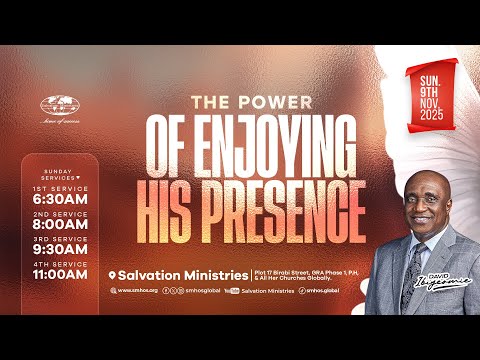 The Power of Enjoying His Presence | Sunday Service | Sunday, 9th November 2025
