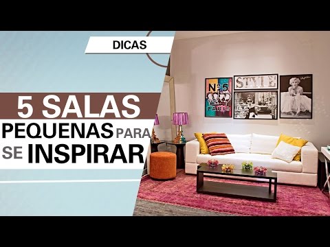 5 salas pequenas para se inspirar!