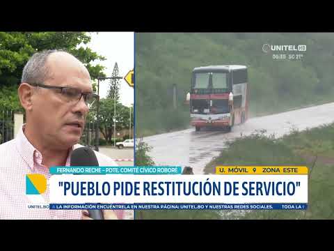 Pobladores de Roboré piden que se reanude los viajes en tren hacia la frontera con Brasil