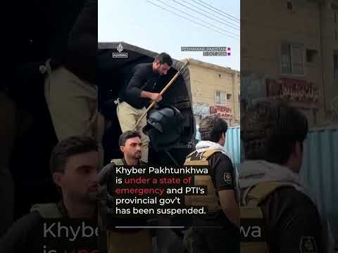 Violence in Pakistan over emergency rule in Imran Khan stronghold | #AJ shorts