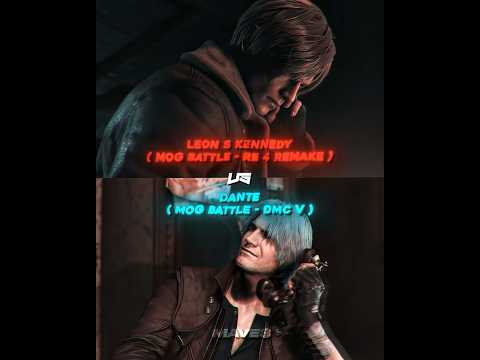 Dante Vs Leon S Kennedy (Mog Battle) #shorts #residentevil #devilmaycry
