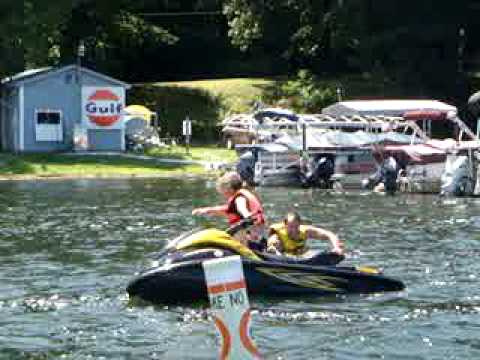 Wapinski takes a dip ! So does Crystal !