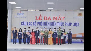 Trường THPT Nguyễn Huệ  tổ chức  Lễ ra mắt “Câu lạc bộ phổ biến kiến thức pháp luật” trong học sinh