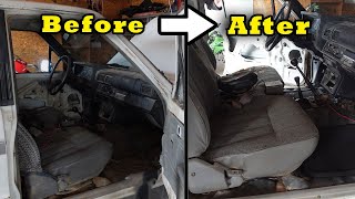 Decades of Dirt! Restoring My 1986 Toyota Pickup Interior