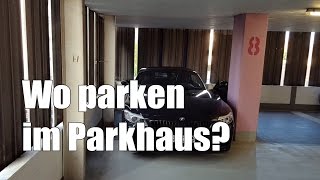 Wo parken im Parkhaus und auf Parkplätzen - Auto Dellen und Kratzer ve