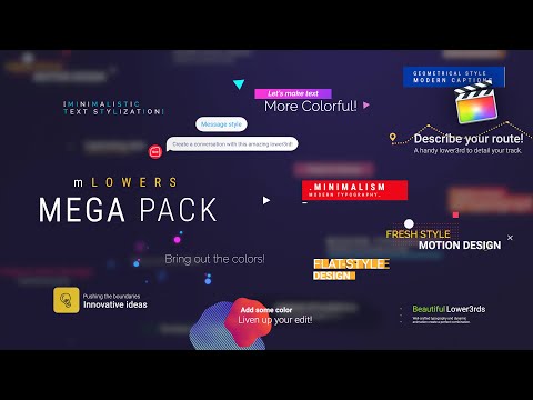 mLowers Mega Pack FCP Plugin - A Selection Of Diverse Lower Thirds for Final Cut Pro - MotionVFX