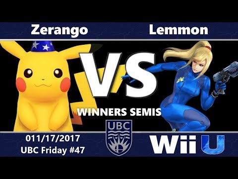 UBC Friday #47: Winners Semis - Zerango (Pikachu) vs Lemmon (Zero Suit Samus, Mario)