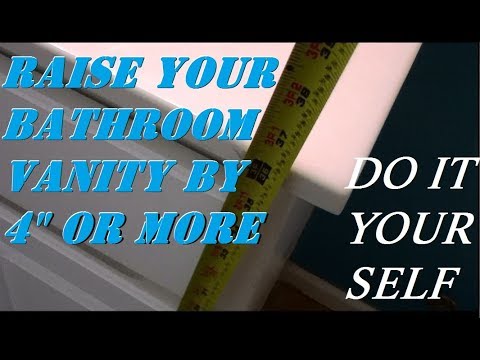 YouTube video about: How to extend bathroom vanity top?