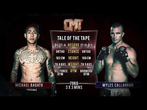 Michael Badato Vs Myles Callaghan - Caged Muay Thai 7