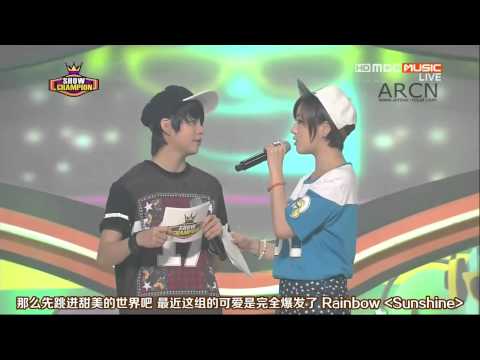 [中字] 130619 MBC Show Champion Amber&恩静MC CUT [ARCN字幕组]
