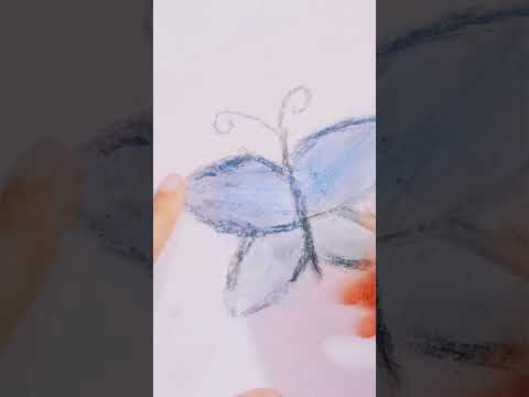 How to make a beautiful butterfly with leaf 🌿#shorts #viralvideo #beautiful