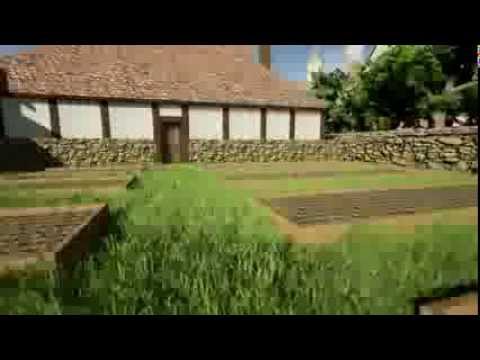 Modell nach dem "Klosterplan St. Gallen"