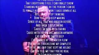 Justin Furstenfeld - Not Broken Anymore (ACOUSTIC Lyric Video)