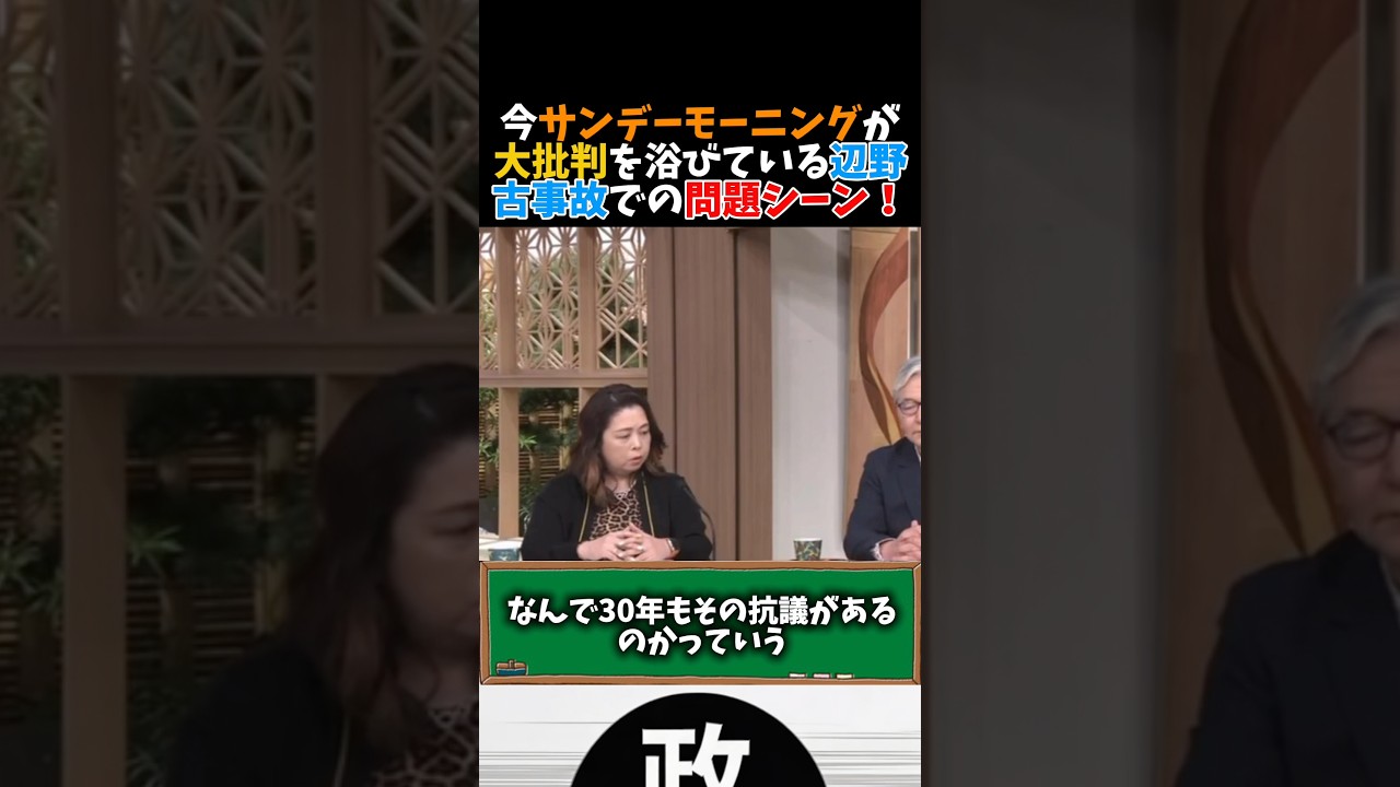 【問題シーン】サンデーモーニングにて大批判を浴びている問題シーン #高市早苗 #玉木雄一郎 #榛葉賀津也 #辺野古