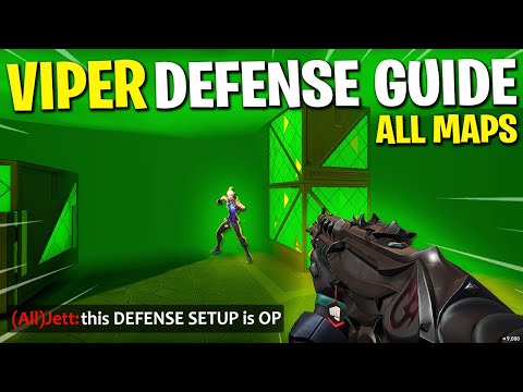 The Best Viper DEFENSE Setups for EVERY MAP in Valorant! (Smoke Orb One-Ways and Wall Setups)