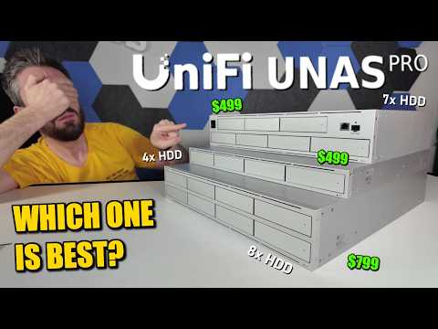 UniFi UNAS Pro vs Pro 4 vs Pro 8 NAS - WHICH IS BEST?