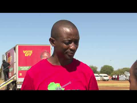 Julius Malema campaigns in Lomanyaneng village