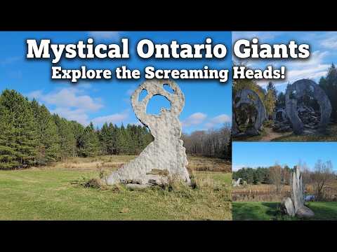 Screaming Heads Ontario: Giant Concrete Art at Burk's Falls Castle