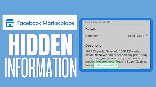 How To See Hidden Information On Facebook Marketplace 2023 EASILY