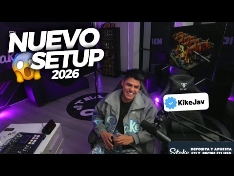 KIKE JAV PRESENTA SU NUEVO SETUP PARA ESTE 2026 🤩+ LLAMADA CON BLU BLU | KIKJAV 
