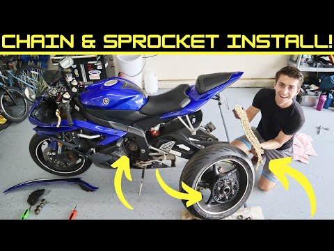 (06'-21') Yamaha YZF-R6 Chain and Sprocket Replacement Tutorial