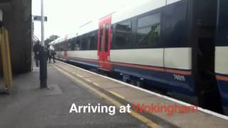 preview picture of video 'Trains at Wokingham'