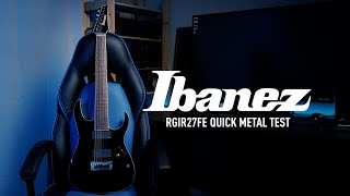 Video thumbnail for Ibanez IRON LABEL RGIR27FE metal test #playthrough #metal #guitar by Strings of evil