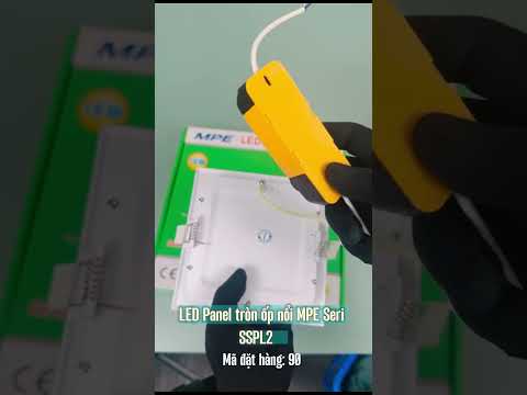 LED Panel vuông ốp nổi MPE Seri SSPL2 12W–24W