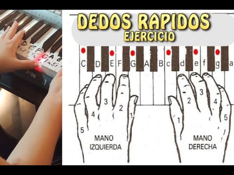 Posición de los Dedos en el piano, velocidad e independencia de dedos