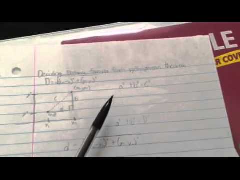 Khari Parker: Video 1-Derivation of Distance Formula from Pythagorean Theorem