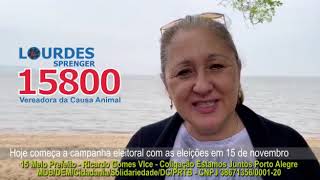 15800 Vereadora Lourdes Sprenger Candidata à Reeleição na Câmara Municipal de Porto Alegre