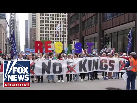 Prominent Democrats join 'No Kings' protests as Republicans blast 'hate America rally'