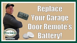 How to Change the Battery inside your Garage Door Remote!
