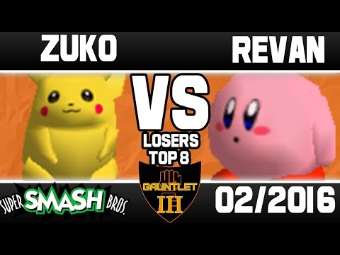Zuko (Pikachu) VS Revan (Kirby) | Gauntlet III 64 Singles Losers Top 6