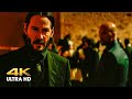 Cassian noticed John. The exchange of fire with security guards Gianna. John Wick 2