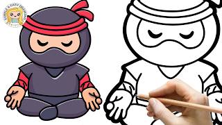 How to draw a Ninja - Easy Drawing Tutorials