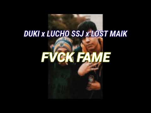 Duki x Lucho SSJ x Lost Maik - FVCK FAME - Video lyrics