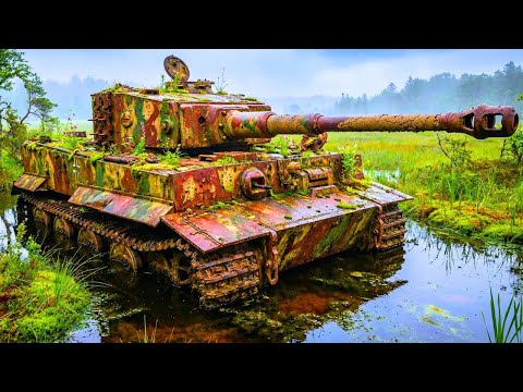 COMPLETE RESTORATION OF A TIGER TANK ABANDONED FOR 40 YEARS IN THE SWAMP — BURIED SCRAP TURNED...