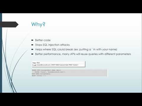 Parameterized Queries Java 2 Presentation