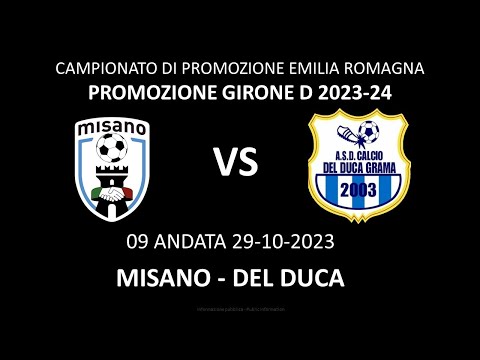 PROMOZIONE GIRONE D, MISANO - DEL DUCA del 29-10-2023
