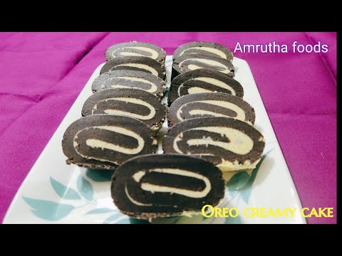 Oreo creamy cake || soft dessert || Amrutha foods