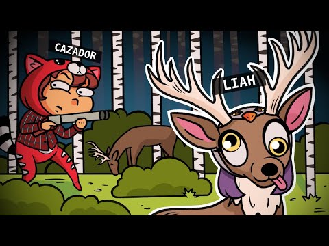 🦌¡ME CONVERTI en CIERVO VS MAPAXE CAZADOR!🤣💥💀Liah en Oh Deer