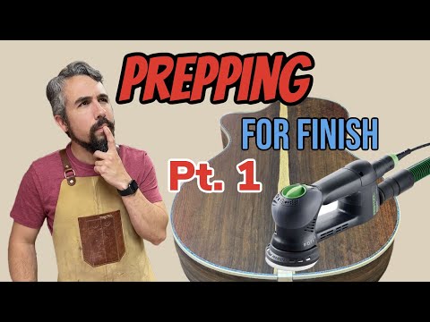 How to prep a guitar for finish. Part 1.