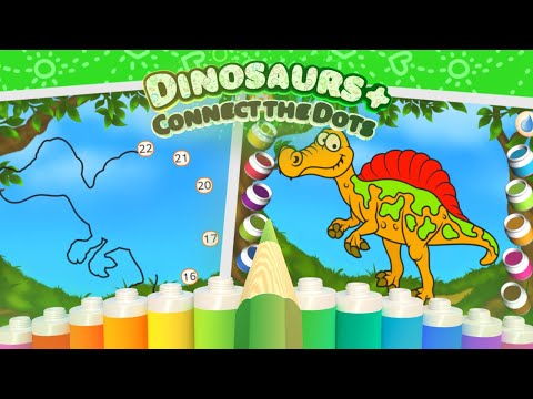 Connect the Dots  - Dinosaurs + Video