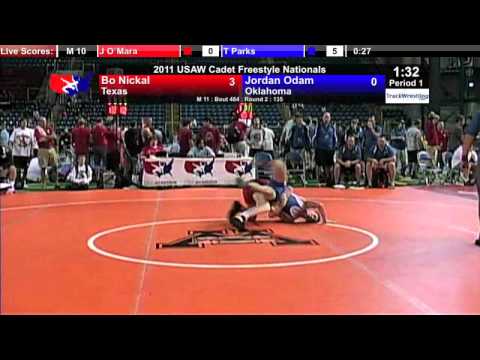Cadet Freestyle 135 - Bo Nickal (TX) vs. Jordan Odam (OK)