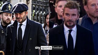 David Beckham pays his respects to Queen Elizabeth II after 12 hour queue