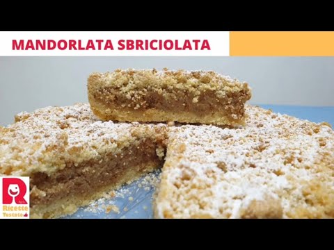 Ricetta della torta mandorlata sbriciolata con ricotta, mandorle ed amaretti 🍰