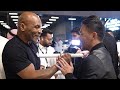 MANNY PACQUIAO Visits Mike Tyson S Boxing Club